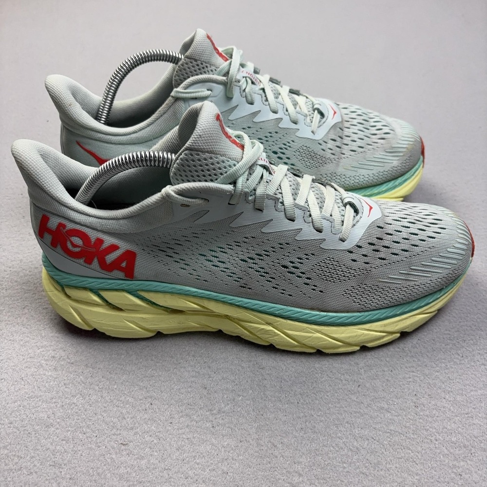 Hoka One One Clifton 7 Shoes Womens Size 11 Blue Running Sneakers Mesh Athletic